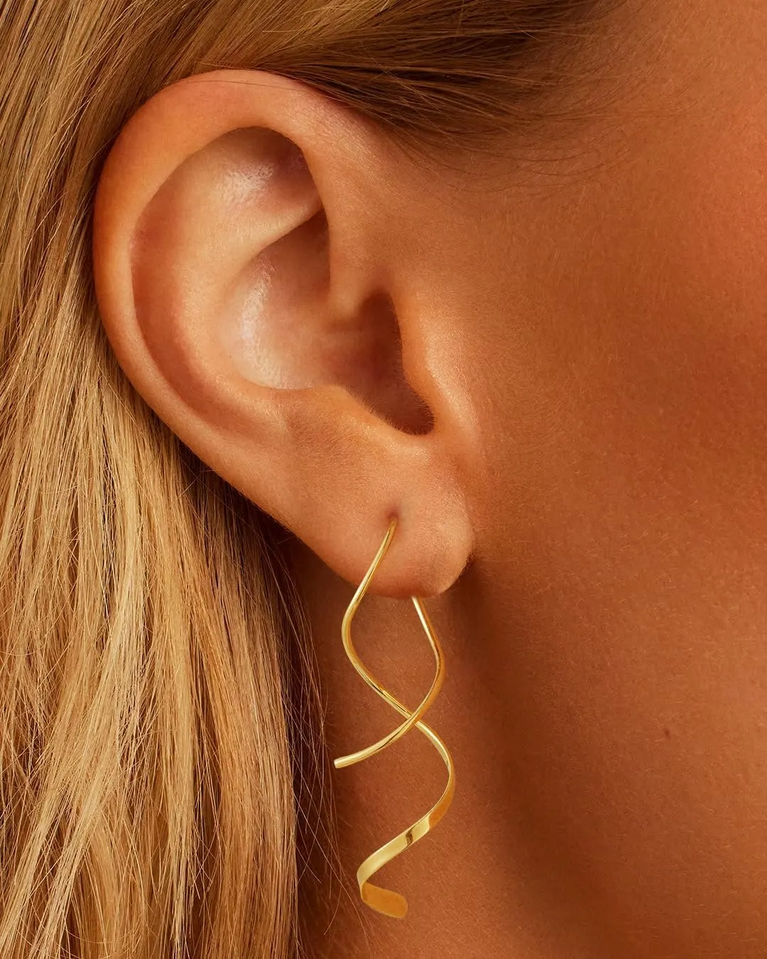 14K Gold/Silver Hoop/Dangle Earrings Dainty Hypoallergenic Jewelry, Trendy Lightweight Accessories for Women Valentines Mother's Day Birthday Thanksgiving Day Gifts