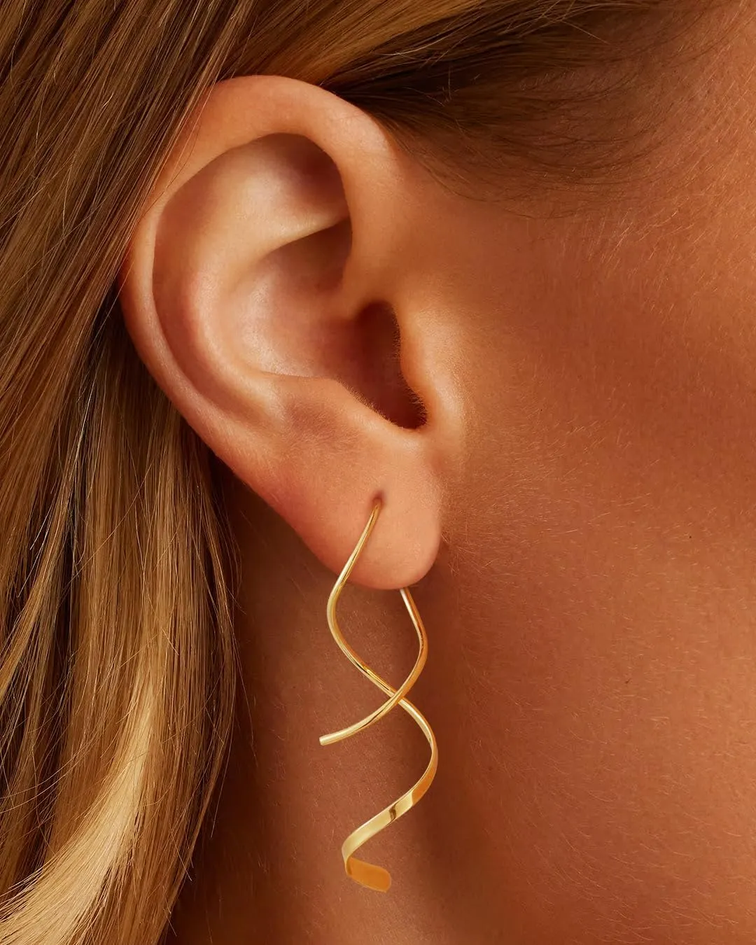 14K Gold/Silver Hoop/Dangle Earrings Dainty Hypoallergenic Jewelry, Trendy Lightweight Accessories for Women Valentines Mother's Day Birthday Thanksgiving Day Gifts