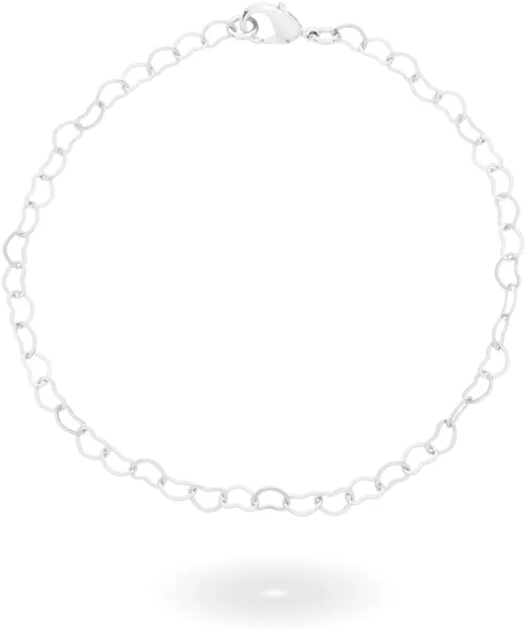 18K Gold Plated Heart Charm Bracelet for Women | Dainty Adjustable Love & Friendship Chain Bracelet