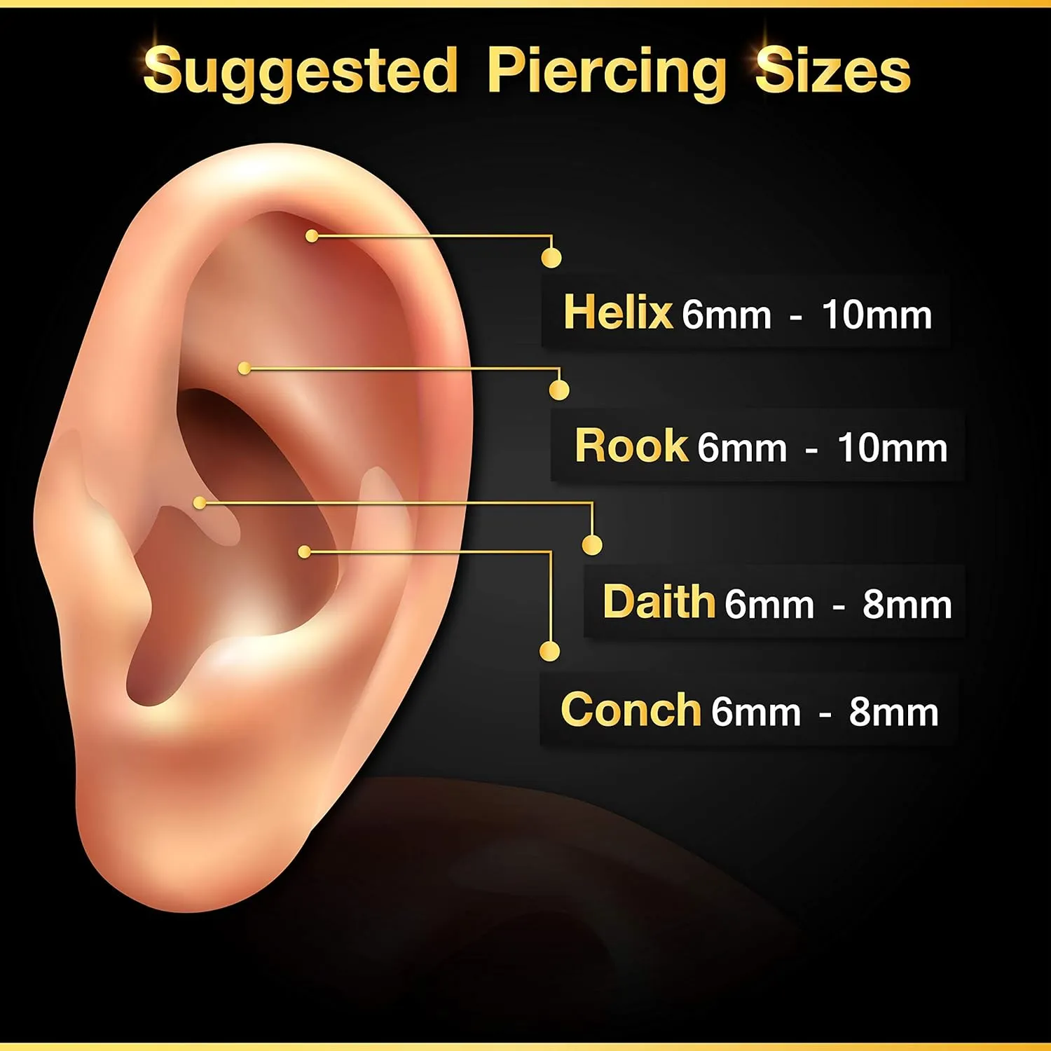 3PCS Surgical Steel Curved Barbell Bar 14 Gauge 5/16 8mm 4mm Crystal Ball Lobe Earrings Tragus Piercing Jewelry Choose Colors