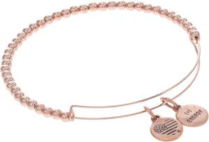 Alex and Ani Accents Beaded Expandable Bangle for Women, Dot Beads, 2 to 3.5 in