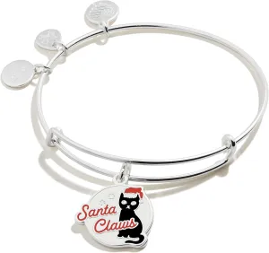 Alex and Ani Holiday Expandable Bangle for Women, Christmas Charms, Shiny Finish, 2 to 3.5 in