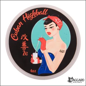 Ariana and Evans Cuban Highball Artisan Shaving Soap, 4oz - Kaizen 2e Base