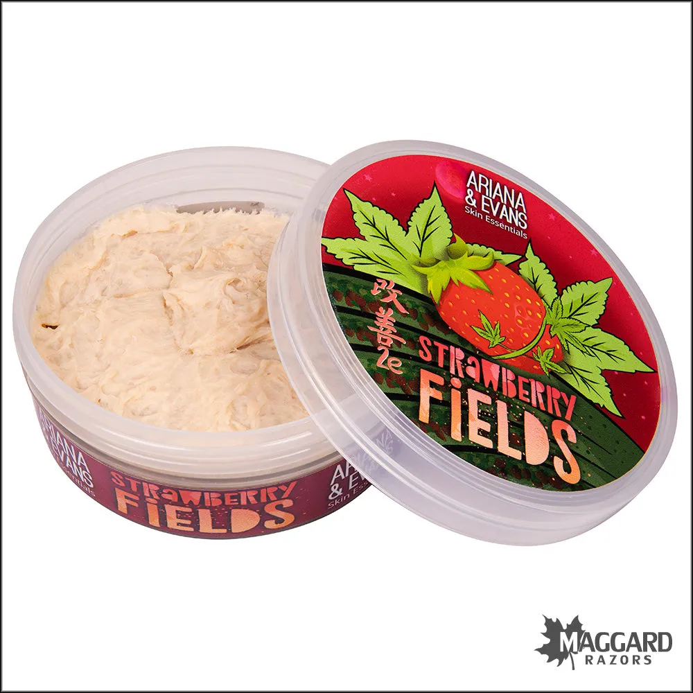 Ariana and Evans Strawberry Fields Artisan Shaving Soap, 4oz - Kaizen 2e Base