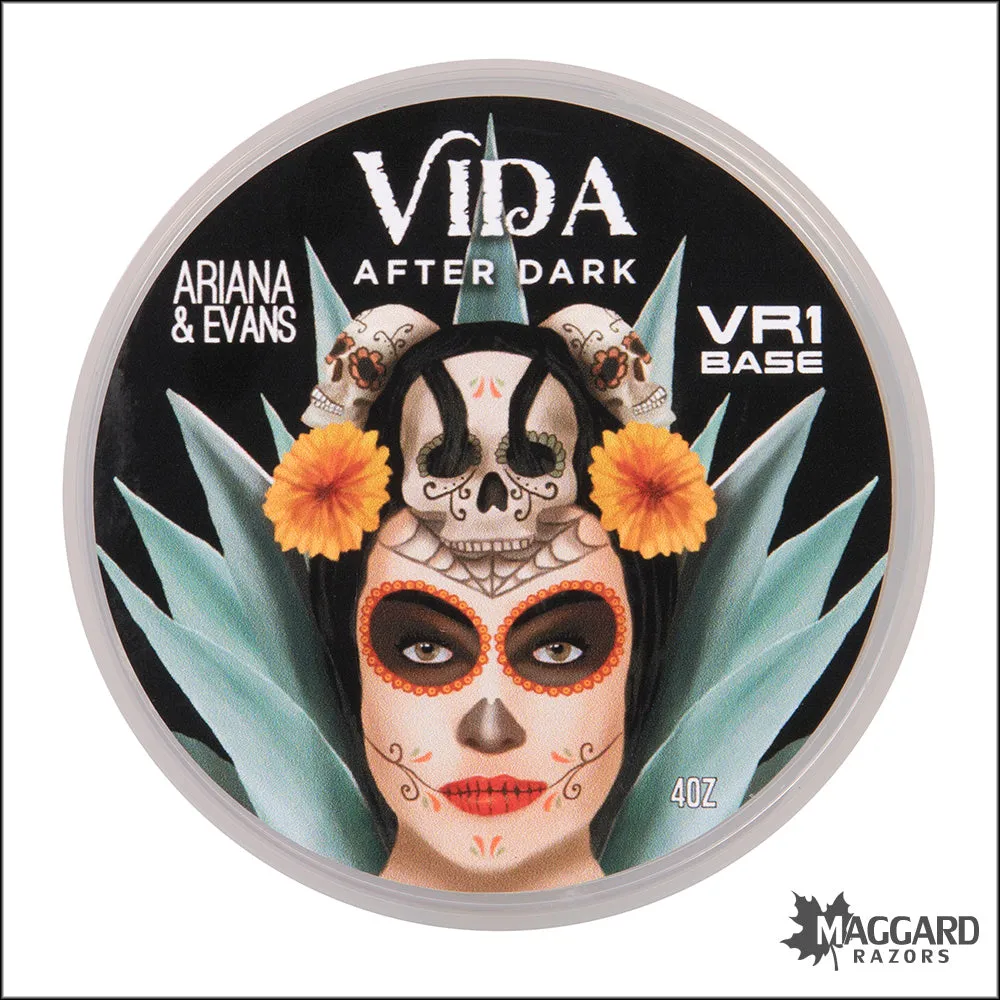 Ariana and Evans Vida After Dark Artisan Shaving Soap, 4oz - VR1 Vegan Base
