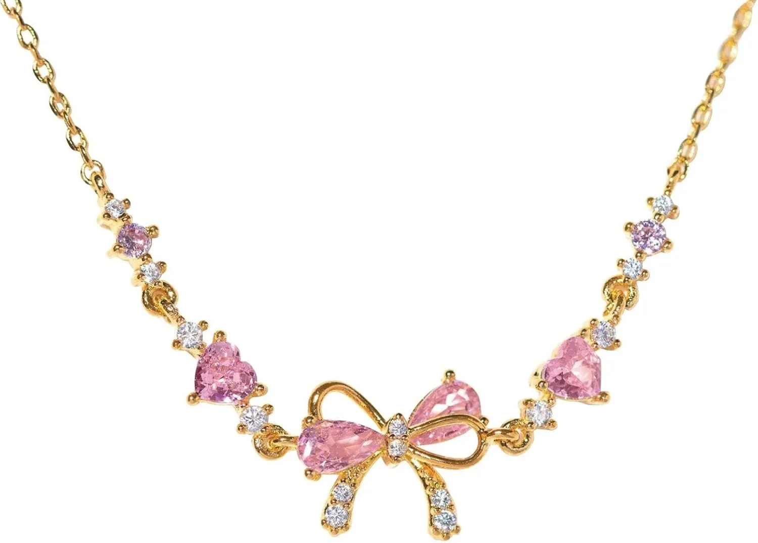 Bow Bracelet for Women, Adjustable Bow Beaded Chain Zircon Bracelet, Dainty Friendship Bracelet for Women Fashion Trendy Gifts Jewelry