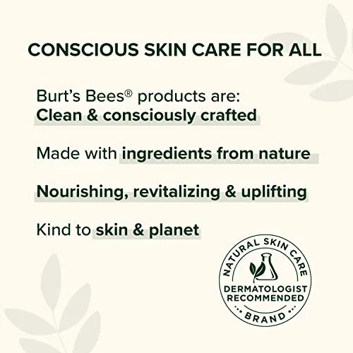 Burt's Bees Stocking Stuffers, Calming Day Face Lotion With Aloe and Rice Milk, Soothing Face Lotion for Sensitive Skin, 98.9 Percent Natural Origin Skin Care Christmas Gifts, 1.8 oz. Bottle