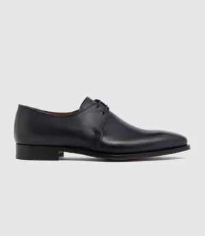 Derby cuir bleu "Eliad"