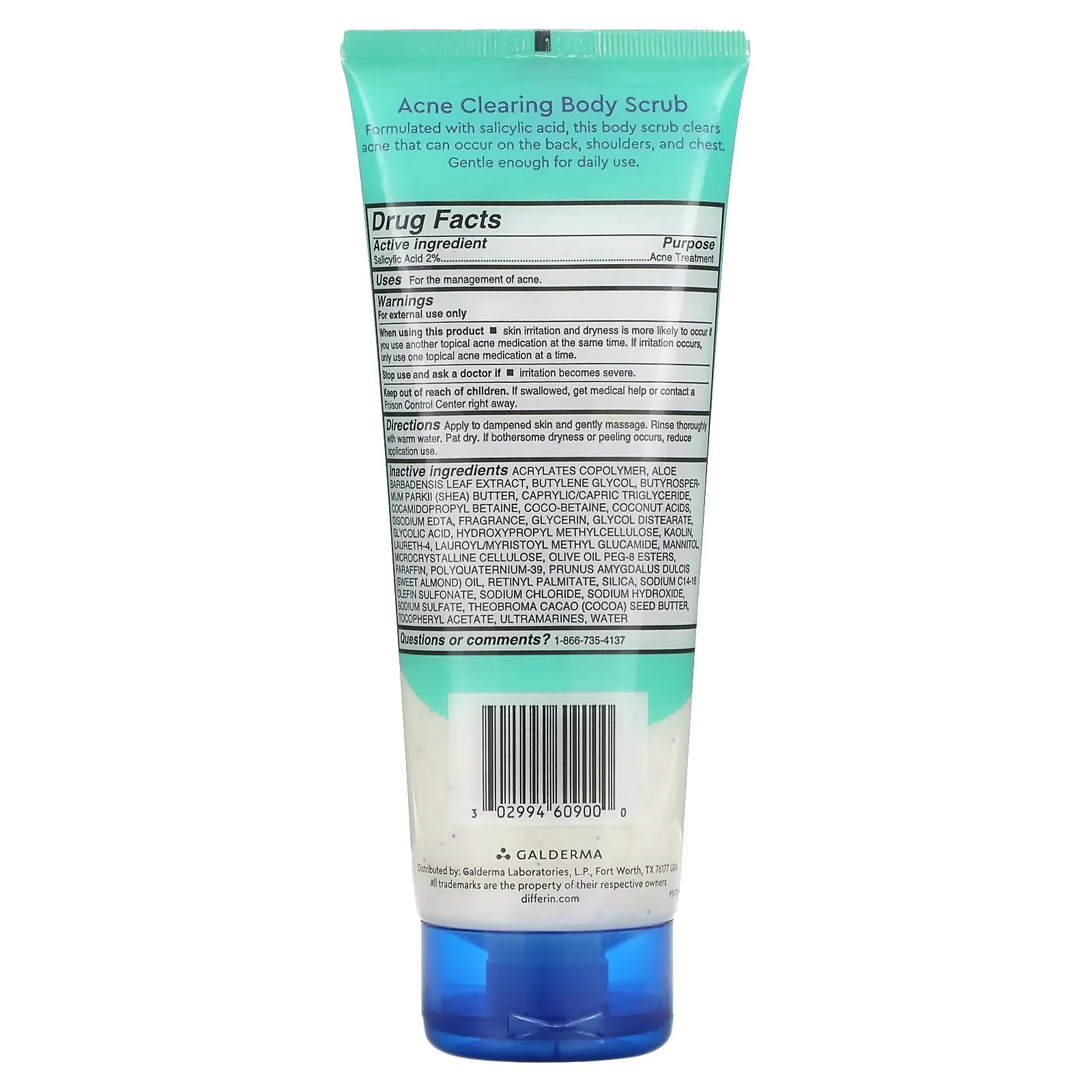 Differin, Acne Body Scrub, 8 fl oz (237 ml)
