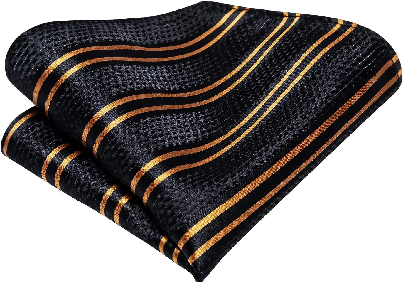Dubulle Mens Paisley Floral Silk Tie for Men Striped Necktie and Pocket Square Cufflinks Set Wedding Business