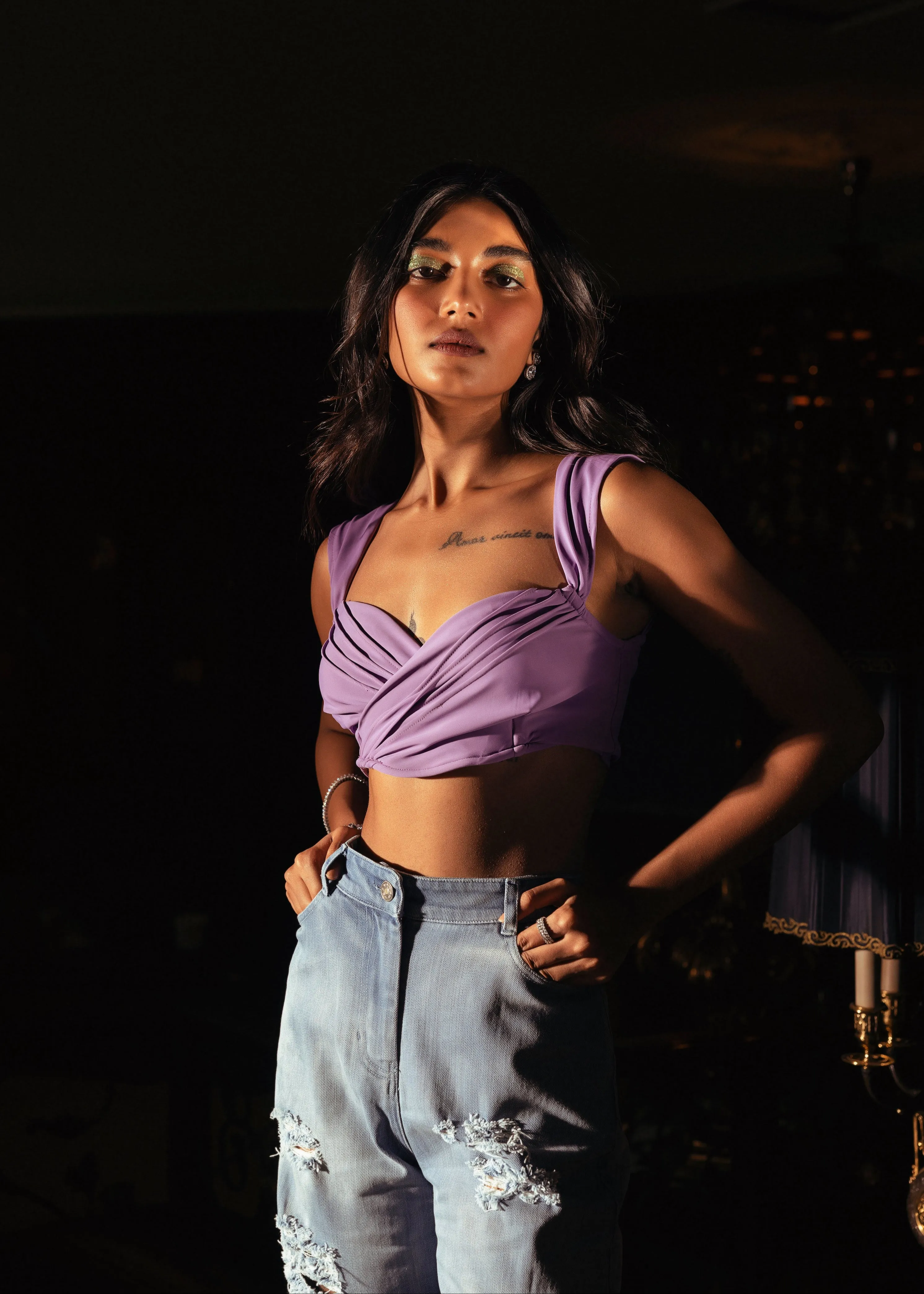 Marcella Lavender Bralette Top