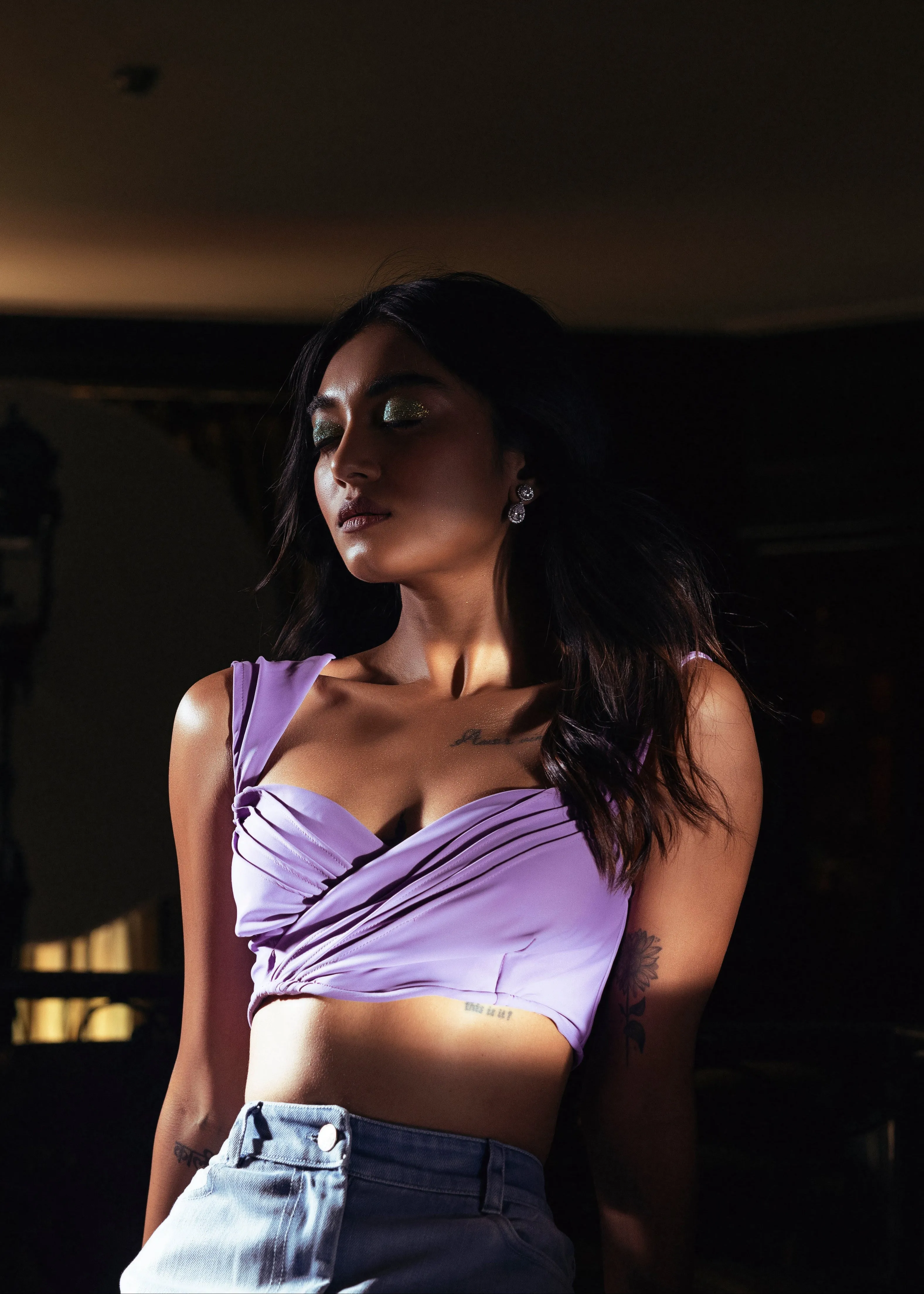 Marcella Lavender Bralette Top