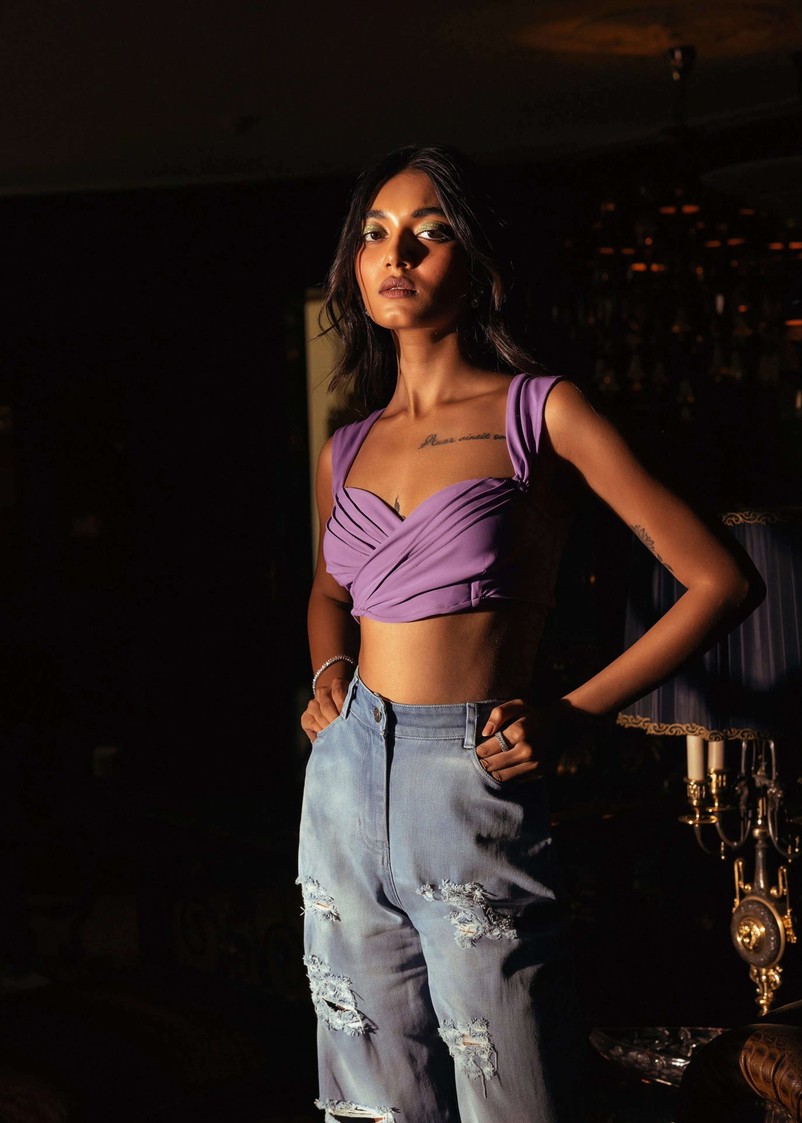 Marcella Lavender Bralette Top