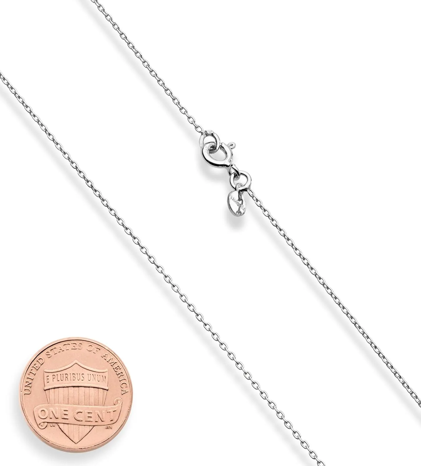 Miabella 925 Sterling Silver or 18K Yellow Gold Plated Italian 5mm Slide Bead Ball Pendant Necklace for Women Chain Made in Italy