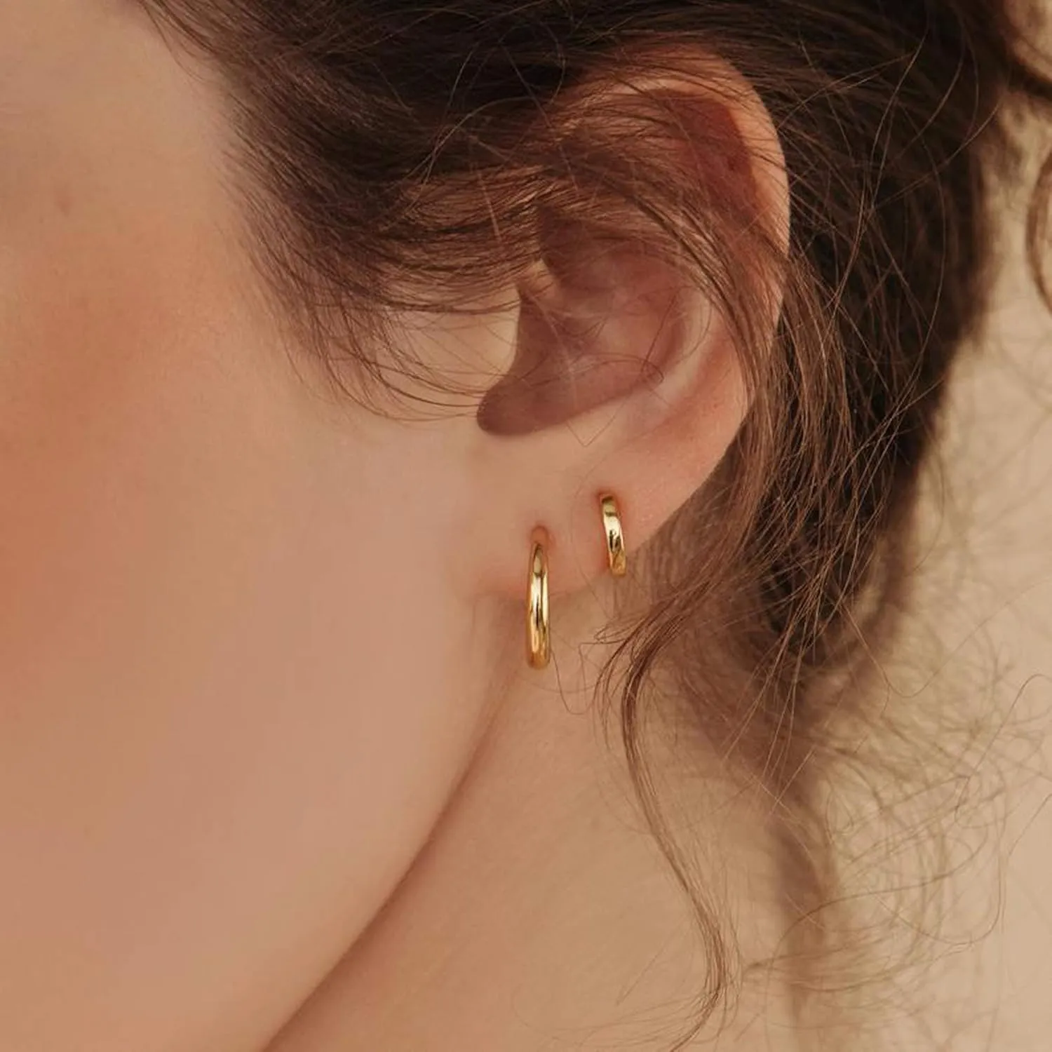 micuco 3 Pairs Small Hoop Earrings for Women, Tiny Helix Hoop Earring for Men, Cartilage Hoop Earring Set, Hypoallergenic Earrings