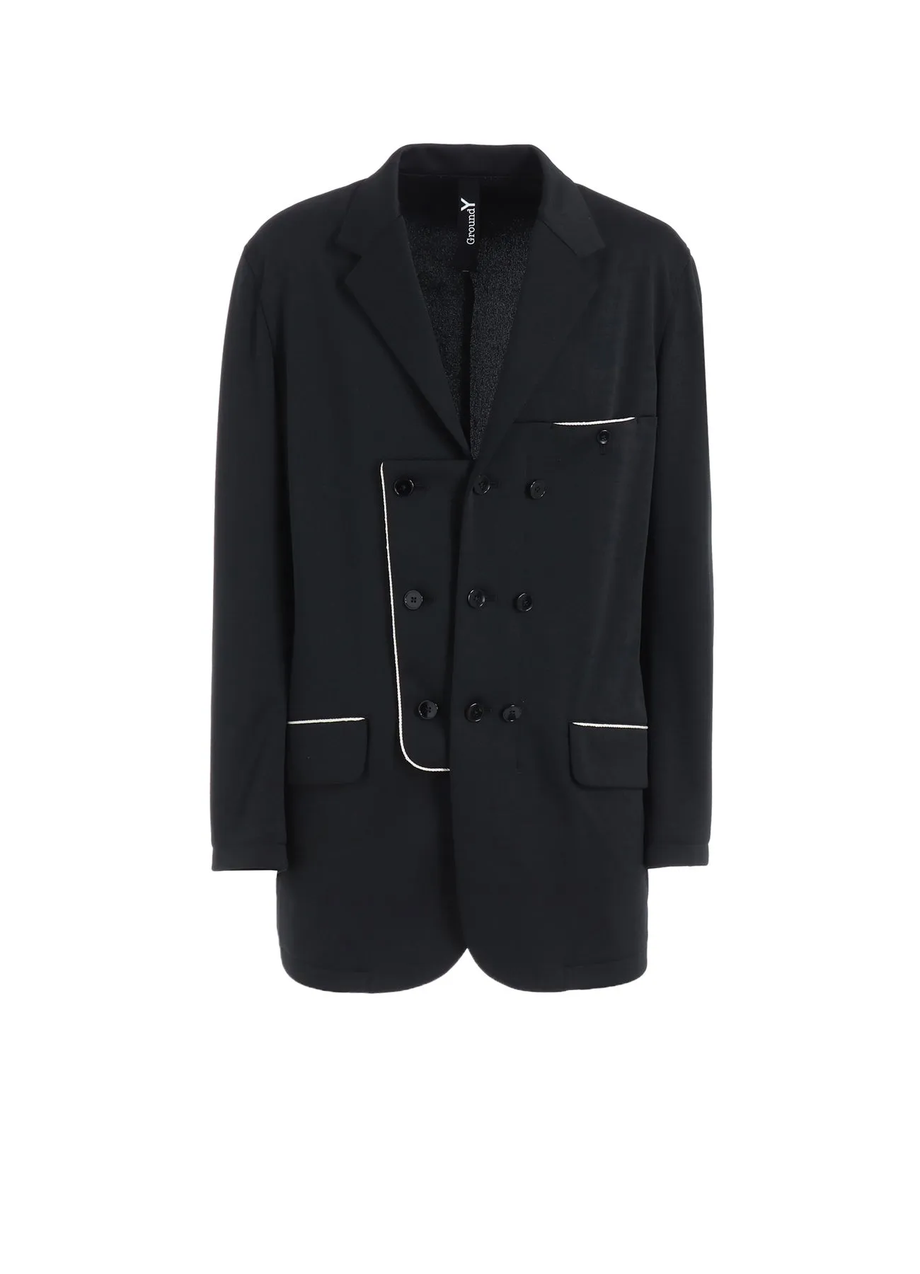 POLYESTER SMOOTH SWITCHING PIPING JACKET