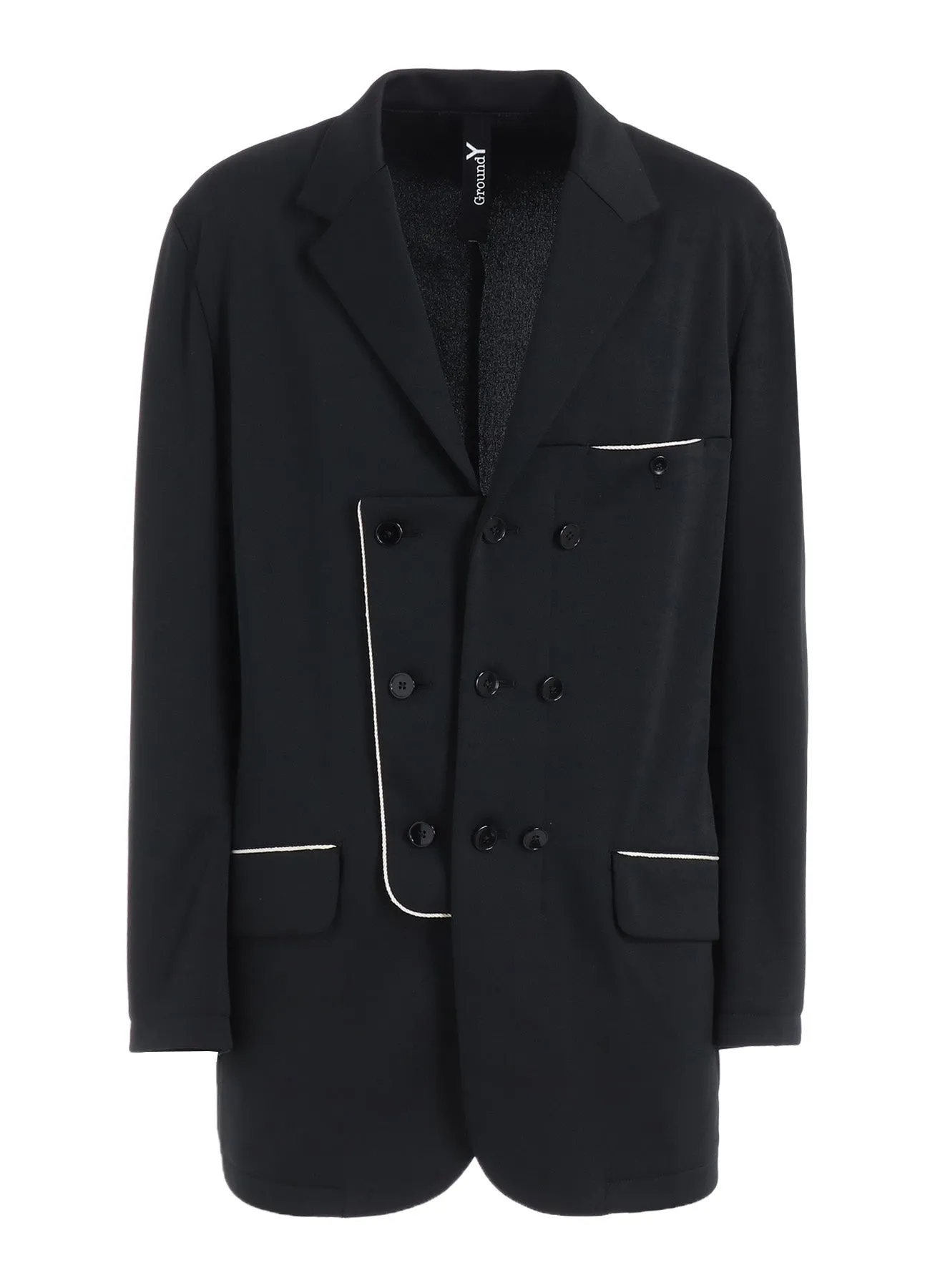 POLYESTER SMOOTH SWITCHING PIPING JACKET