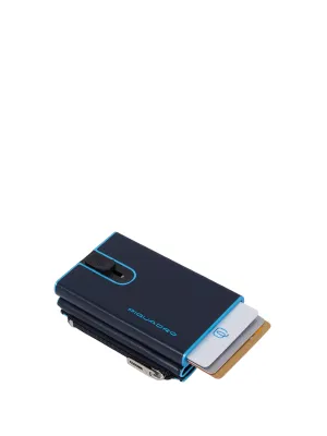 Portafoglio Compact Blue Square