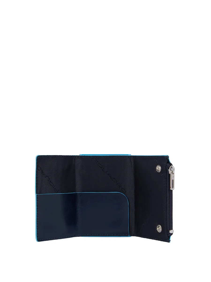 Portafoglio Compact Blue Square