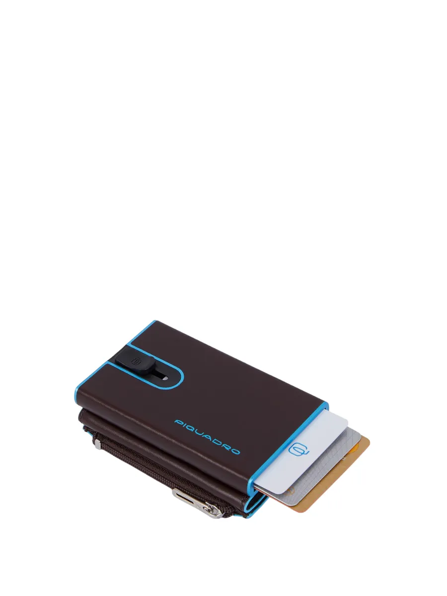Portafoglio Compact Blue Square