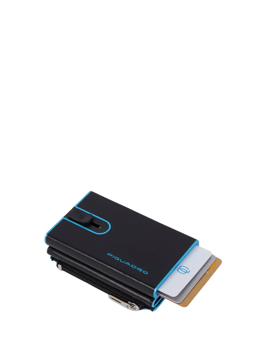 Portafoglio Compact Blue Square