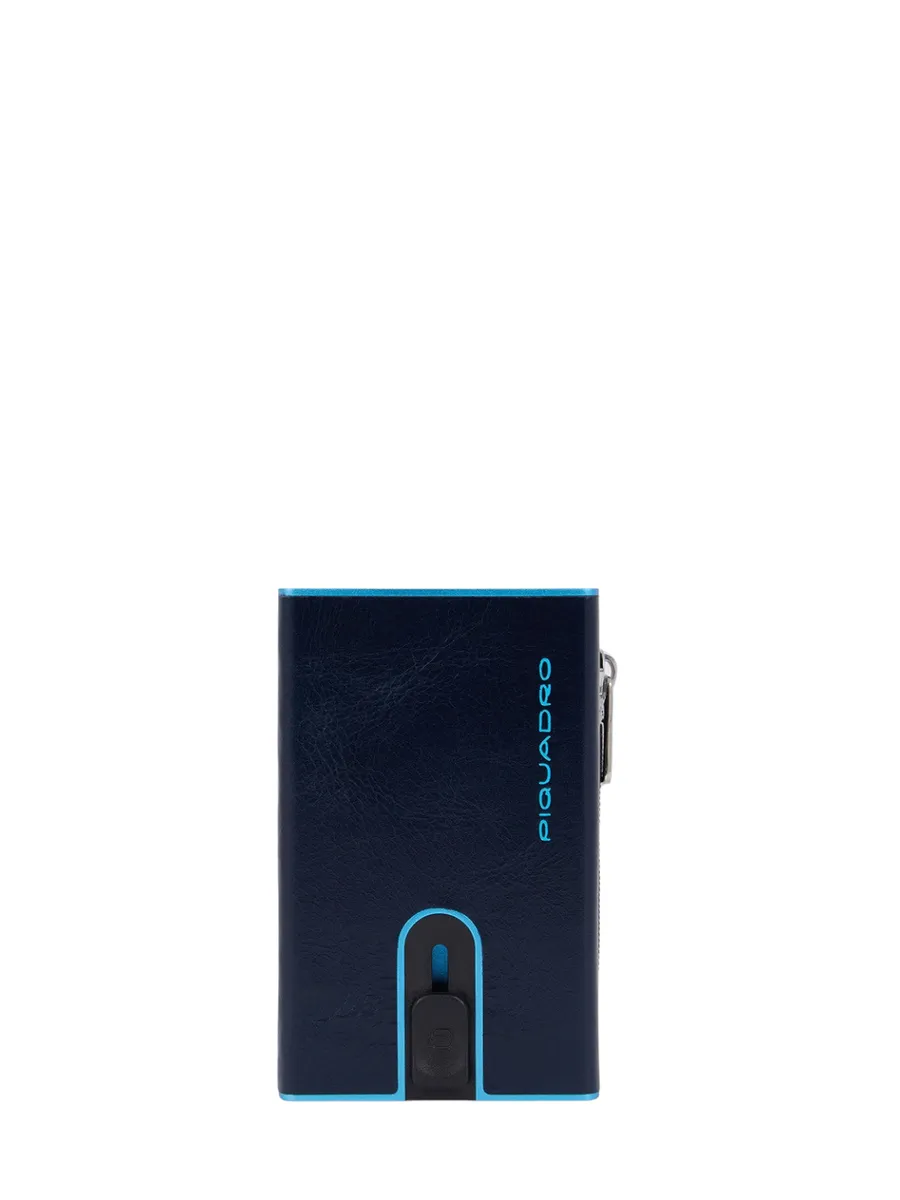 Portafoglio Compact Blue Square