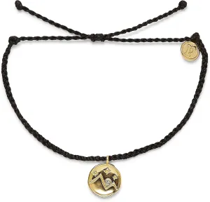 Pura Vida Bracelet Silver or Gold Crystal Mountain Coin Charm Bracelet - Handmade with Czech Crystal, Adjustable with Waterproof Band - Stackable Bracelets, Handmade Braceletss