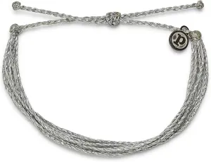 Pura Vida Bracelet Solid Original Gold or Silver Sparkle Bracelet - Adjustable with Waterproof Band, String Bracelet for Women - Stackable Bracelets, Handmade Braceletss