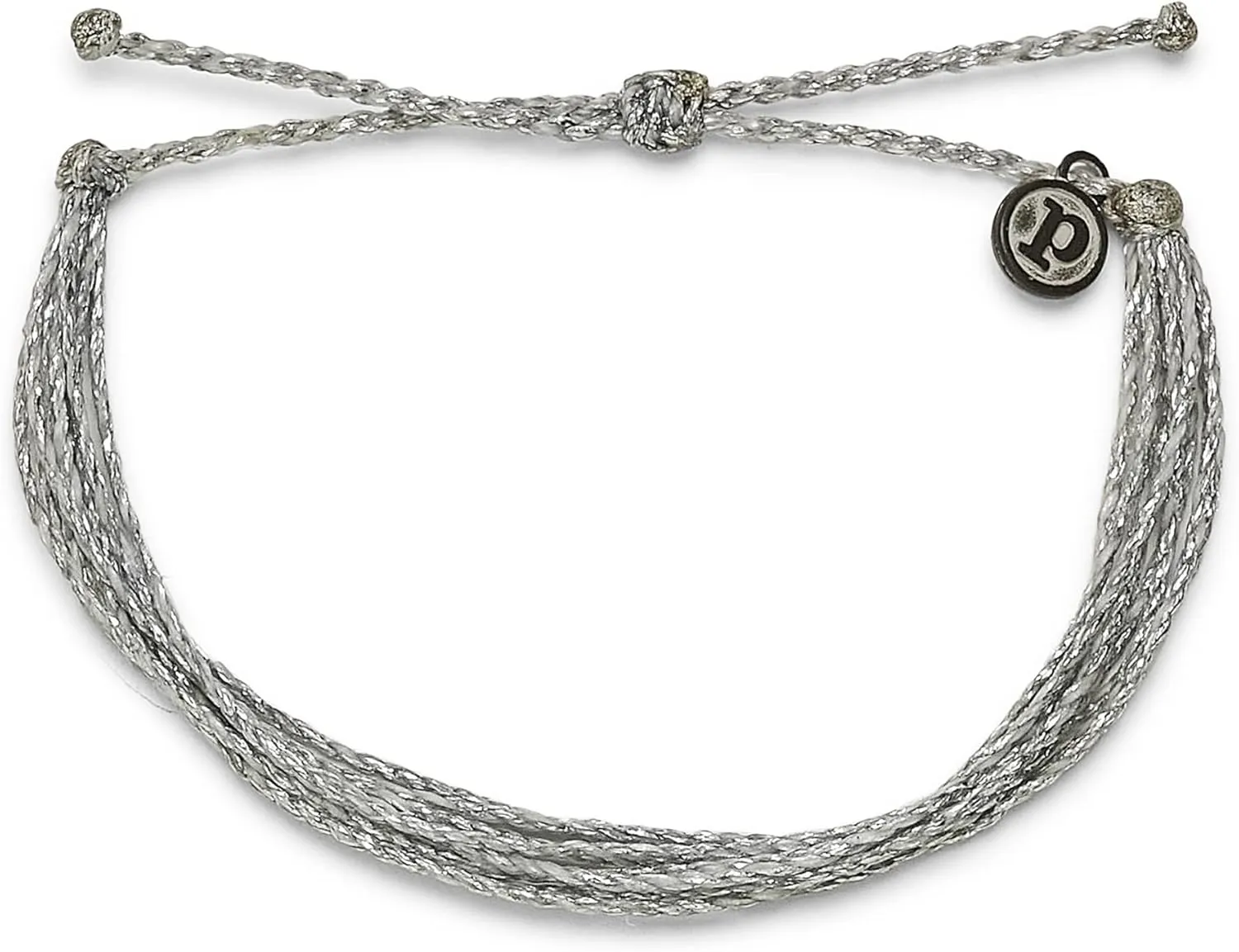 Pura Vida Bracelet Solid Original Gold or Silver Sparkle Bracelet - Adjustable with Waterproof Band, String Bracelet for Women - Stackable Bracelets, Handmade Braceletss