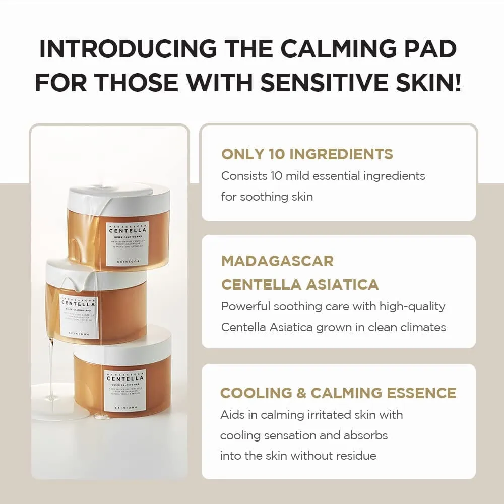 SKIN1004 Madagascar Centella Quick Calming Toner Pad 130ml