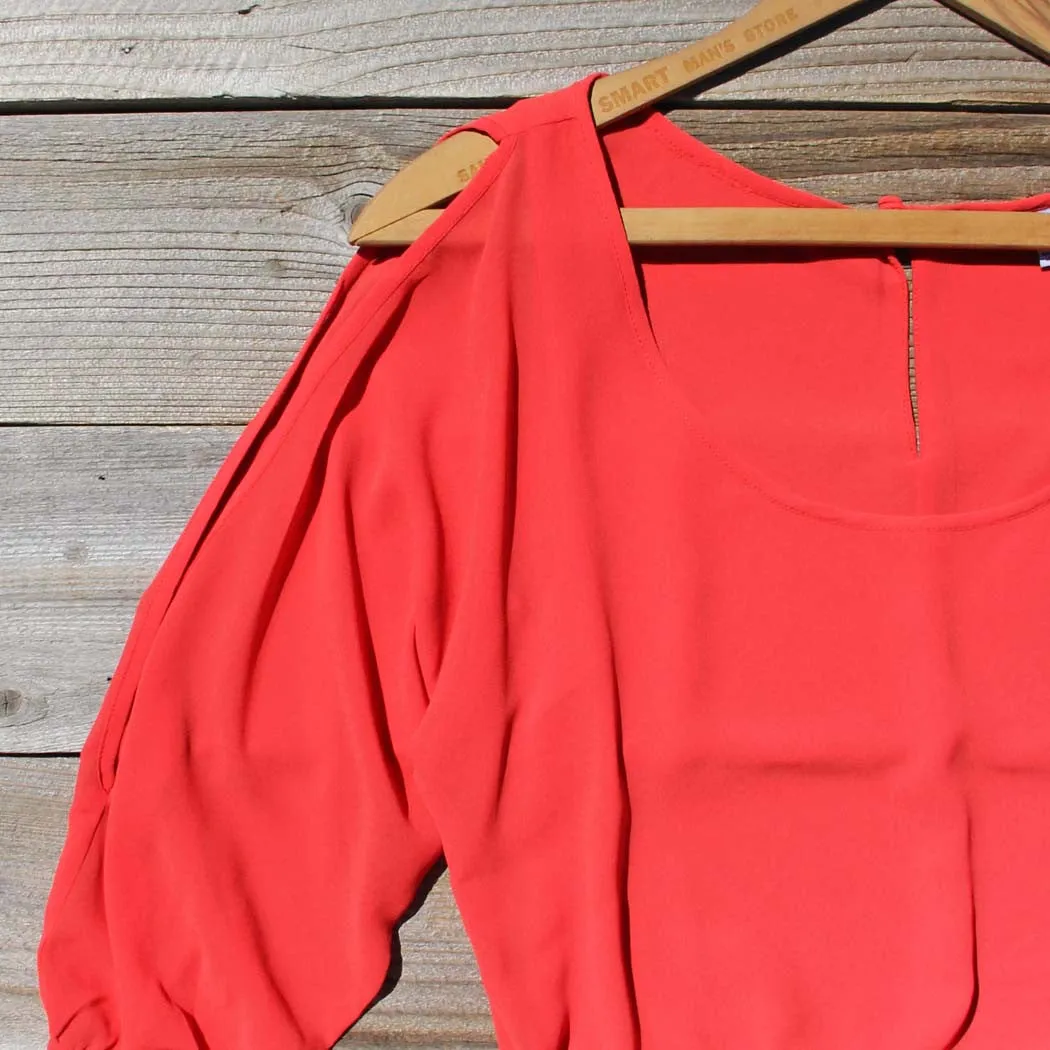 Thundering Waters Dress in Coral