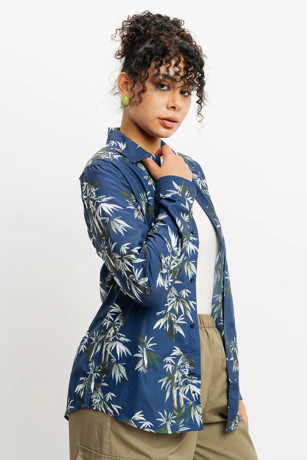 Tropical Oasis Full Sleeves Women's Shirt
